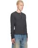 424 424 Black Long-Sleeve Thermal Jersey Henley - 2