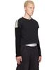 424 424 Black Thermal Capped Sleeve T-shirt - 2