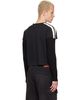 424 424 Black Thermal Capped Sleeve T-shirt - 3