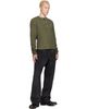 424 424 Khaki Long-Sleeve Thermal Jersey Henley - 4