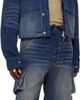 424 424 Navy Cropped Parka - 4