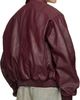424 424 Red Leather Bomber Jacket - 3