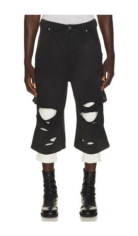 424 424 Ripped Bermuda Shorts