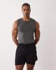 4505 4505 2-in-1 quick dry woven running shorts with zip pockets in black - 1