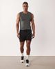 4505 4505 2-in-1 quick dry woven running shorts with zip pockets in black - 2