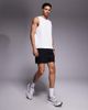4505 4505 5" running shorts with elastic waist and zip phone pocket in black - 1