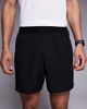 4505 4505 5" running shorts with elastic waist and zip phone pocket in black - 4