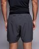 4505 4505 5" running shorts with elastic waist and zip phone pocket in charcoal-Gray - 4