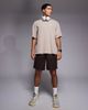 4505 4505 7 inch quick dry mesh training shorts with zip pockets in raisin-Brown - 1