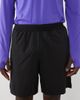 4505 4505 7" woven training shorts with elastic waist band and zip pockets in black - 4