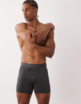 4505 4505 active 5" base layer training half tights with phone pocket in dark gray