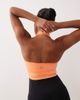 4505 4505 active halter neck performance tank top with inner bra in apricot-Orange - 4