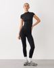 4505 4505 active quick dry slim fit t-shirt with mock neck in black - 2