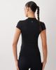 4505 4505 active quick dry slim fit t-shirt with mock neck in black - 4