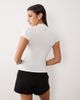 4505 4505 active quick dry slim fit t-shirt with mock neck in white - 4