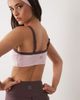 4505 4505 active scoop neck light support sports bra with adjustable straps in pastel pink - 4