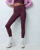 4505 4505 active sculpting high waist gym leggings in wine-PURPLE - 2