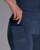 4505 4505 active waist snatching high rise 5" legging shorts in slate blue - 2