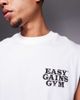 4505 4505 cotton oversized pump training tank top with chest graphic and quick dry finish in white - 2