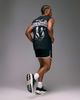 4505 4505 cotton oversized pump training tank with boxing graphic and quick dry finish in black - 1