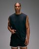 4505 4505 cotton oversized pump training tank with boxing graphic and quick dry finish in black - 4