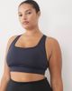 4505 4505 Curve active medium support cross back sports bra with removable padding in navy - 1