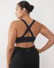 4505 4505 Curve active medium support cross back sports bra with removable padding in navy - 3