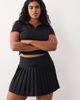 4505 4505 Curve active pleated tennis skirt with inner shorts in black - 2