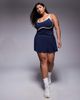 4505 4505 Curve active tank top with inner bra and piping in navy - 4