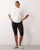 4505 4505 Curve heavyweight cotton oversized t-shirt with sun back print in vintage white - 4