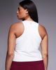 4505 4505 Curve Icon active racer back tank top with inner bra and removable padding in white - 4