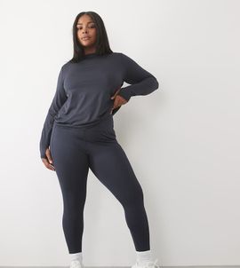 4505 4505 Curve Icon active tie waist run legging with phone pocket in navy
