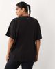 4505 4505 Curve Icon heavyweight cotton oversized t-shirt with quick dry finish in washed black - 4