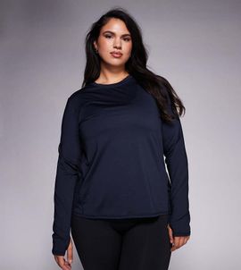 4505 4505 Curve Icon long sleeve quick dry running top in navy