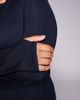 4505 4505 Curve Icon long sleeve quick dry running top in navy - 4