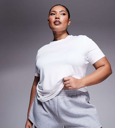 4505 4505 Curve Icon performance sweat shorts in gray heather