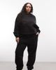 4505 4505 Curve Icon Rest Day heavyweight 440gsm cotton cuffed sweatpants in washed black - 1