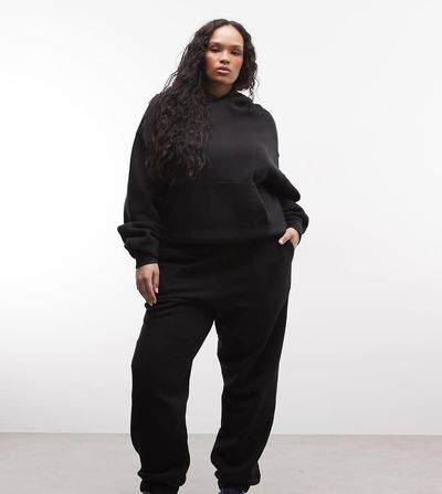 4505 4505 Curve Icon Rest Day heavyweight 440gsm cotton cuffed sweatpants in washed black