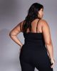 4505 4505 Curve Icon seamless rib knit yoga tank top with shelf bra in black - 4