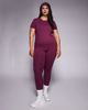 4505 4505 Curve Icon soft touch studio baby t-shirt in burgundy-Purple - 4