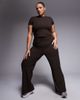 4505 4505 Curve Icon soft touch studio baby T-shirt in chocolate-Brown - 2