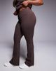 4505 4505 Curve Icon soft touch wrap waist slim kick yoga leggings in plum chocolate-Brown - 2