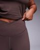 4505 4505 Curve Icon soft touch wrap waist slim kick yoga leggings in plum chocolate-Brown - 3