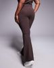 4505 4505 Curve Icon soft touch wrap waist slim kick yoga leggings in plum chocolate-Brown - 4