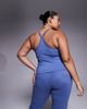 4505 4505 Curve Icon soft touch yoga cami with inner bra and adjustable straps in china blue - 2