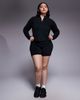 4505 4505 Curve Icon soft touch zip up performance long sleeve top in black - 2