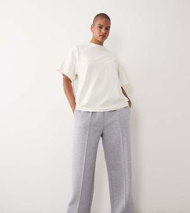 4505 4505 Curve performance wide leg sweatpants with pintuck detail in gray heather