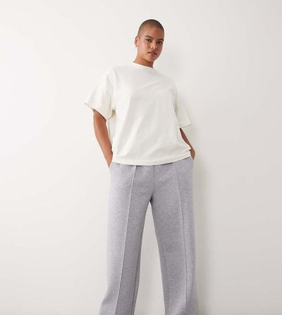 4505 4505 Curve performance wide leg sweatpants with pintuck detail in gray heather
