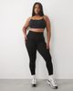 4505 4505 Curve seamless baby rib medium support sports bra with removable padding in black - 3