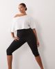 4505 4505 Curve soft touch yoga capri leggings in black - 1